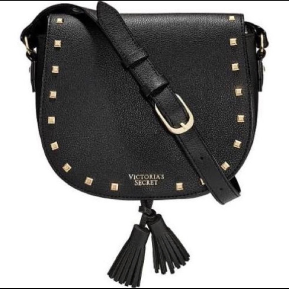 NEW Victoria’s Secret Black Studded Crossbody bag